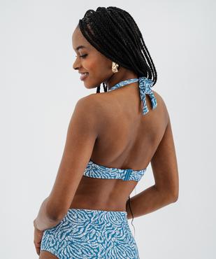 Haut de maillot de bain forme triangle avec mousses amovibles femme vue2 - GEMO (PLAGE) - GEMO