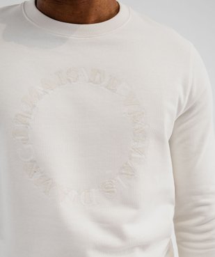 Sweat léger à broderie homme vue2 - GEMO (HOMME) - GEMO