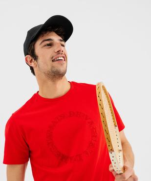 Tee-shirt manches courtes à broderie homme vue2 - GEMO (HOMME) - GEMO
