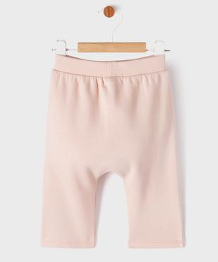 Pantalon en molleton bébé fille vue3 - GEMO(BB COUCHE) - GEMO