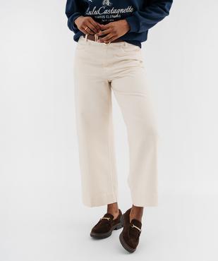 Pantalon wide leg cropped avec ceinture femme - LuluCastagnette vue1 - LULUCASTAGNETTE - GEMO