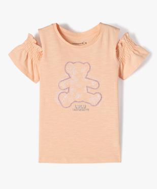 Tee-shirt manches courtes à épaules dénudées fille - LuluCastagnette vue1 - LULUCASTAGNETTE - GEMO