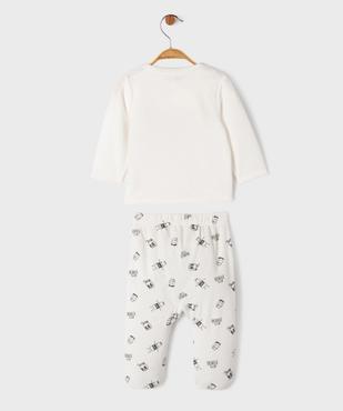 Pyjama en velours 2 pièces motif bébé vue4 - GEMO 4G BEBE - GEMO