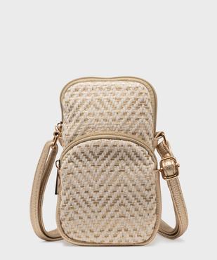 Pochette en matière métallisées et textile femme vue1 - GEMO (ACCESS) - GEMO