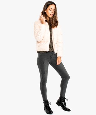 Jean skinny avec franges aux chevilles vue5 - GEMO (JEAN) - GEMO