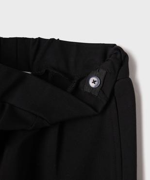 Pantalon large en maille épaisse et extensible fille vue3 - GEMO (ENFANT) - GEMO