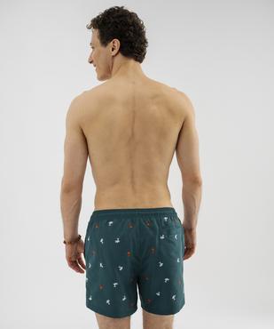 Short de bain à petits motifs brodés homme vue3 - GEMO 4G HOMME - GEMO