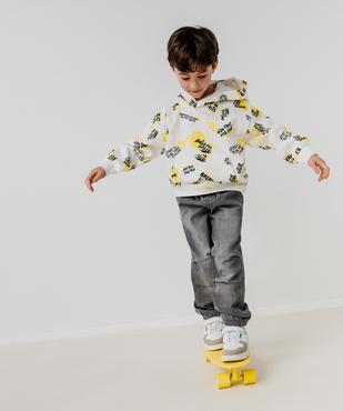 Sweat à capuche avec inscriptions graffiti garçon vue5 - GEMO 4G GARCON - GEMO