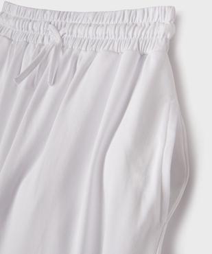 Pantalon de jogging ample avec ceinture ajustable fille vue2 - GEMO (JUNIOR) - GEMO