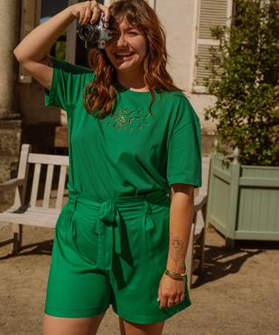 Short fluide coupe ample femme grande taille vue1 - GEMO (G TAILLE) - GEMO