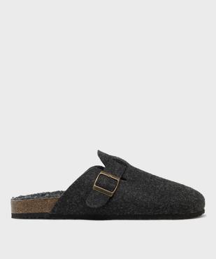Chaussons mules fourrés en feutrine homme - Roadsign vue2 - ROADSIGN D - GEMO