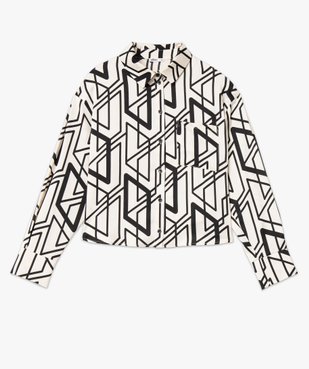 Chemise imprimée coupe large et courte femme vue4 - GEMO(FEMME PAP) - GEMO