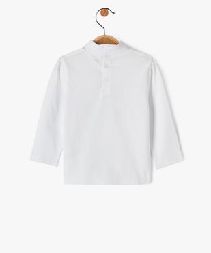 Tee-shirt à message manches longues et col roulé bébé garçon vue3 - GEMO 4G BEBE - GEMO