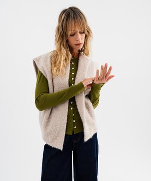 Gilet sans manches coupe oversize femme vue5 - GEMO(FEMME PAP) - GEMO