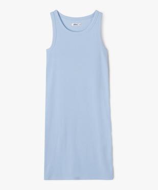 Robe tee-shirt en maille côtelée fille vue1 - PREMIER PRIX BY GEMO - GEMO