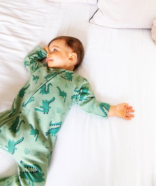 Pyjama dors-bien zippé intérieur molletonné bébé vue5 - GEMO(BB COUCHE) - GEMO