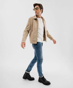 Jean slim pour homme vue3 - GEMO (HOMME) - GEMO