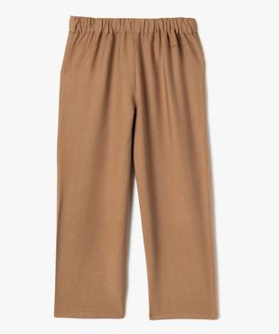 Pantalon large en toile fluide fille vue3 - GEMO 4G FILLE - GEMO