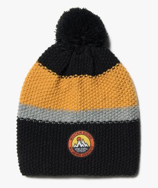 Bonnet garçon à rayures doublé polaire vue1 - GEMO (ENFANT) - GEMO