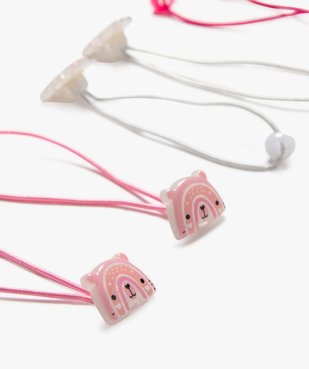 Elastiques fantaisie fille (lot de 6) vue2 - GEMO (ACCESS) - GEMO