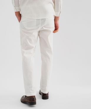 Pantalon en lin et coton coupe Regular homme vue2 - GEMO 4G HOMME - GEMO
