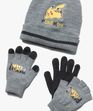 Ensemble garçon : bonnet + gants + écharpe - Pokemon vue3 - POKEMON - GEMO