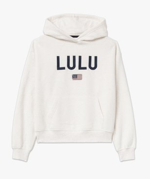 Sweat à capuche en molleton doux femme - LuluCastagnette vue5 - LULUCASTAGNETTE - GEMO