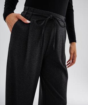 Pantalon ample et fluide en maille extensible femme vue3 - GEMO(FEMME PAP) - GEMO