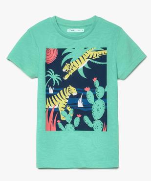 Tee-shirt garçon avec motif animaux de la savane vue1 - GEMO (ENFANT) - GEMO
