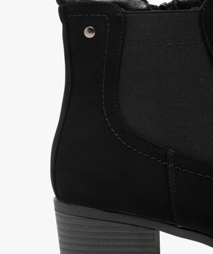 Boots confort façon Chelsea avec doublure chaude femme vue6 - G'FLEX - GEMO