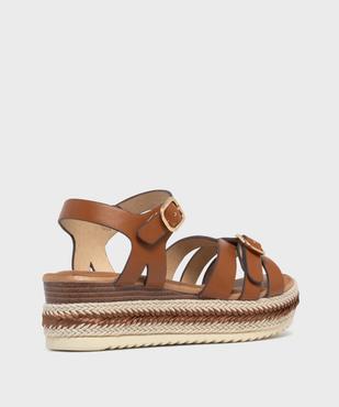 Sandales à brides sur semelle compensée femme - Valentina Baldano vue4 - VALENTINA BALDA - GEMO