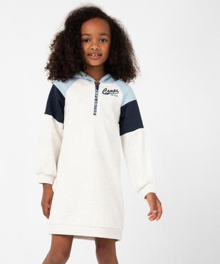 Robe sweat fille en molleton à capuche - Camps United vue5 - CAMPS UNITED - GEMO