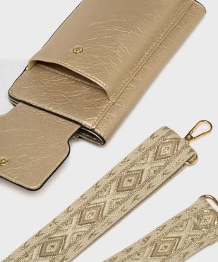 Pochette téléphone et portefeuille avec bandoulière femme vue4 - GEMO (ACCESS) - GEMO