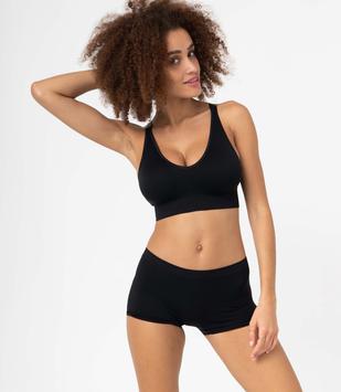 Brassière de sport femme avec bretelles croisées dans le dos vue3 - GEMO(HOMWR FEM) - GEMO