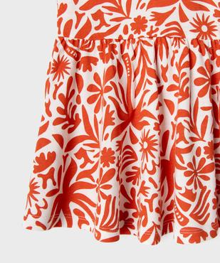 Robe à col volanté en jersey de coton bébé fille vue3 - GEMO 4G BEBE - GEMO