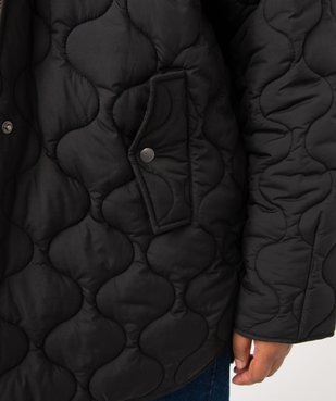 Blouson femme grande taille matelassé avec capuche vue2 - GEMO (G TAILLE) - GEMO
