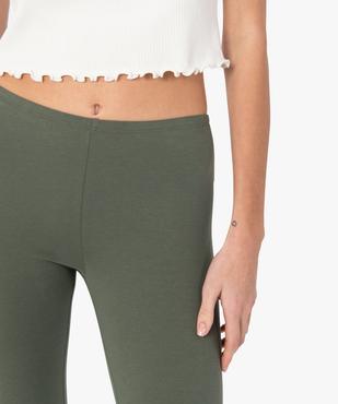 Legging court en coton stretch femme vue2 - GEMO 4G FEMME - GEMO