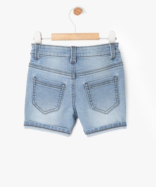 Short en jean extensible coupe slim bébé garçon vue3 - GEMO 4G BEBE - GEMO