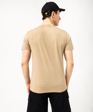 Tee-shirt à manches courtes uni homme vue3 - GEMO (HOMME) - GEMO