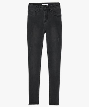 Jean skinny avec franges aux chevilles vue4 - GEMO (JEAN) - GEMO