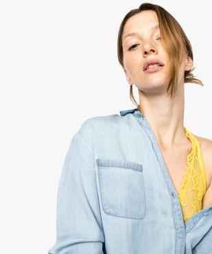 Chemise femme en lyocell aspect denim vue2 - GEMO(FEMME PAP) - GEMO