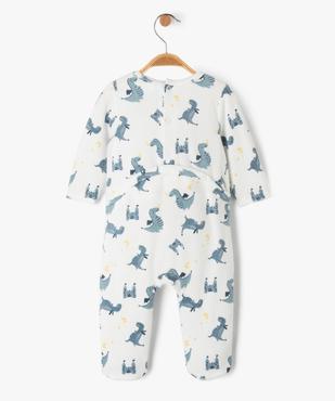 Pyjama en velours à motifs dragons bébé garçon vue3 - GEMO 4G BEBE - GEMO