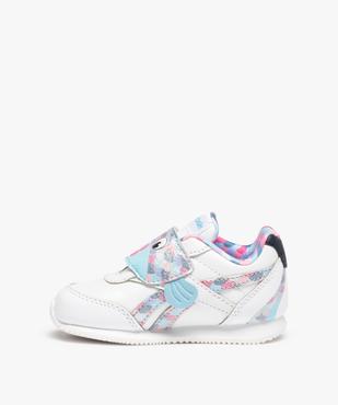 Baskets bébé à scratch Océans - Reebok Poisson arc-en-ciel vue3 - REEBOK - GEMO