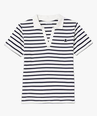Polo manches courtes à rayures femme - LuluCastagnette vue4 - LULUCASTAGNETTE - GEMO