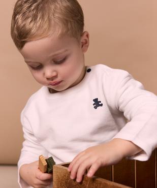 Tee-shirt manches longues en twill jersey bébé garçon - LuluCastagnette vue4 - LULU CASTAGNETTE GEMO FOR GOOD - GEMO