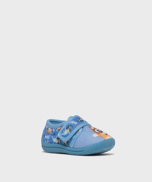 Chaussons fermeture scratch bébé avec motif Bluey - Ludo Studio vue2 - BLUEY - GEMO