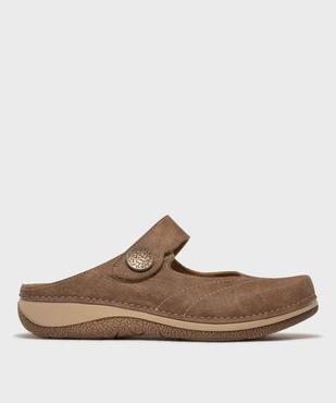 Mules confort esprit babies fermeture scratch femme vue1 - G'FLEX - GEMO