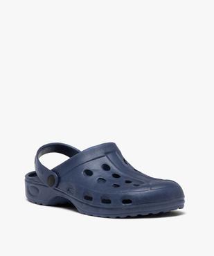Sabots souples homme unis dessus perforé avec bride pivotante vue2 - GEMO (PLAGE) - GEMO