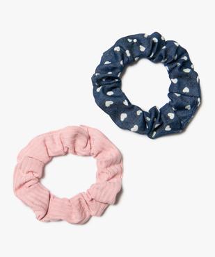Chouchous pour les cheveux fille unis et imprimés (lot de 2) vue1 - GEMO (ACCESS) - GEMO