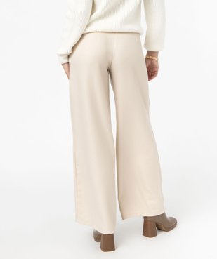 Pantalon en toile coupe large femme vue1 - GEMO(FEMME PAP) - GEMO